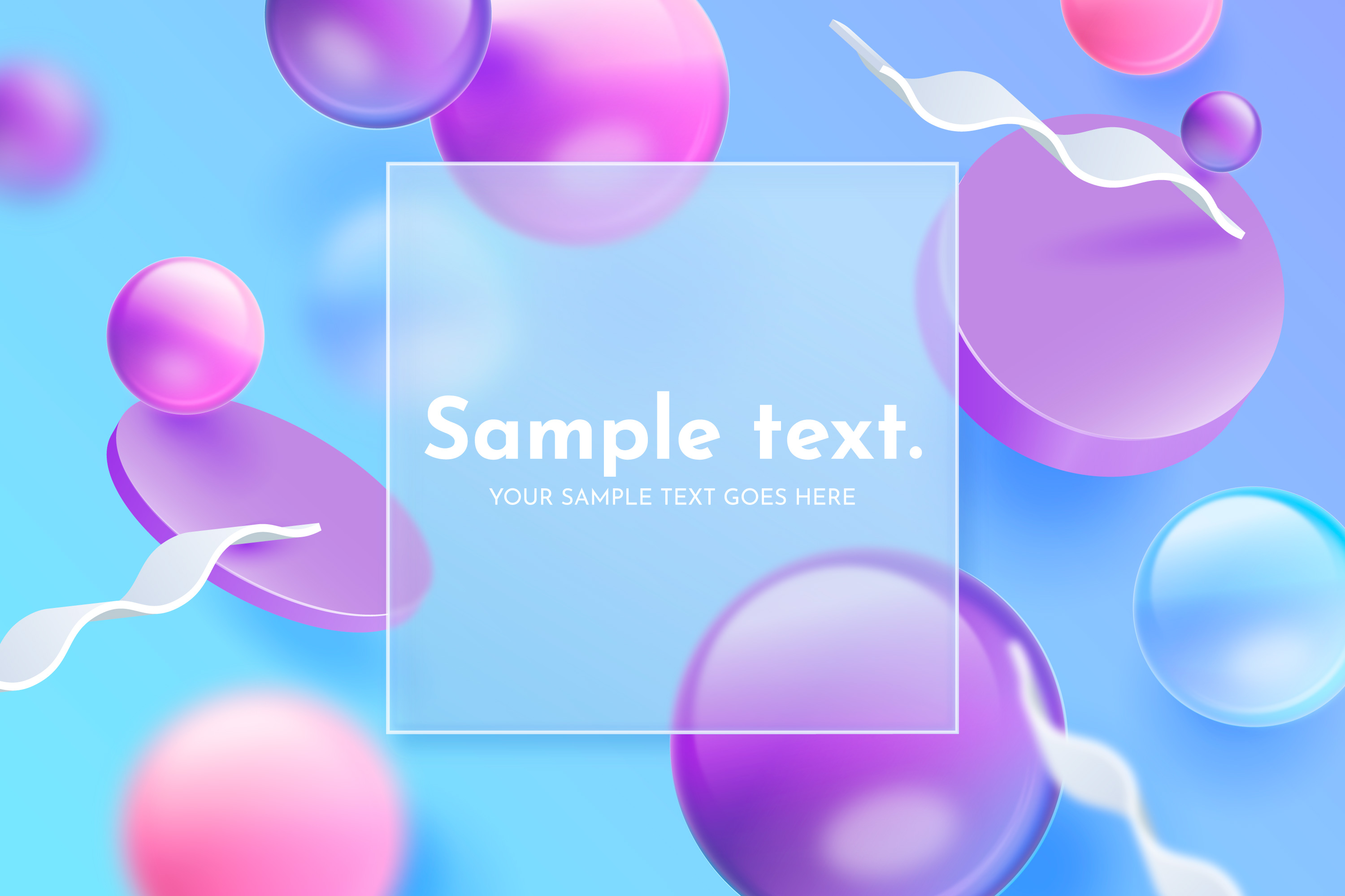 Background com cores suaves e profundidade em glassmorphism